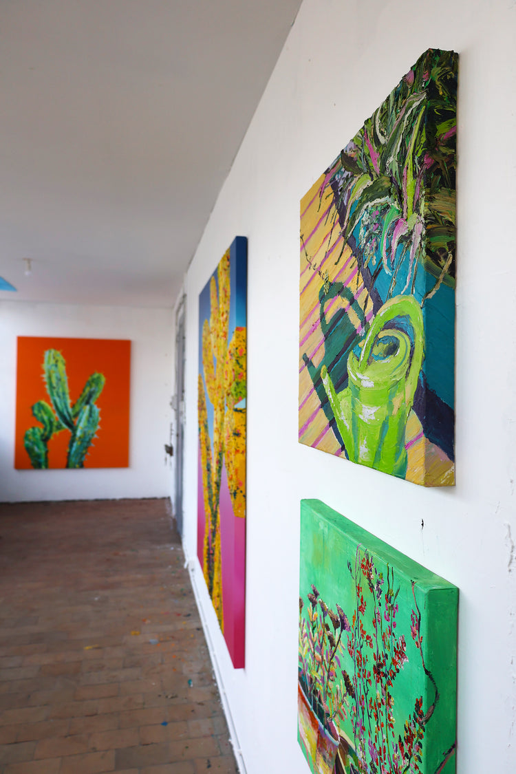 
Long Shadows by Dominic Virtosu: original work, 60x60 cm / 23.62x23.62 in, oil and spray paint on canvas, 2022 (view 8)