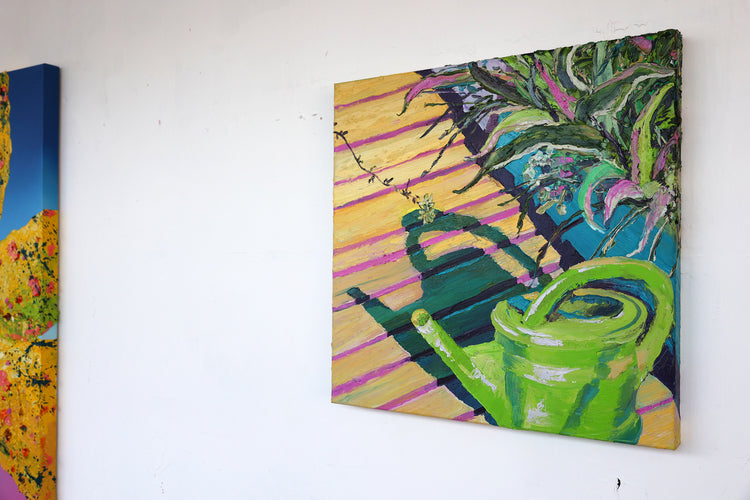 
Long Shadows by Dominic Virtosu: original work, 60x60 cm / 23.62x23.62 in, oil and spray paint on canvas, 2022 (view 5)