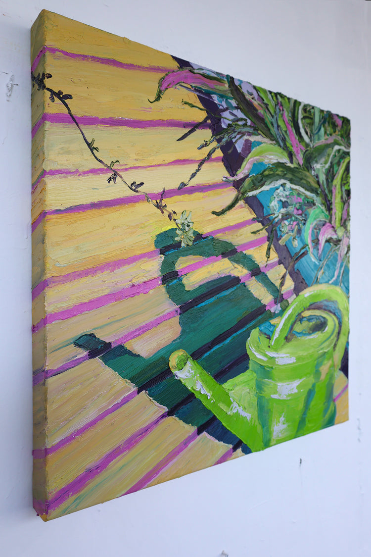 
Long Shadows by Dominic Virtosu: original work, 60x60 cm / 23.62x23.62 in, oil and spray paint on canvas, 2022 (view 6)
