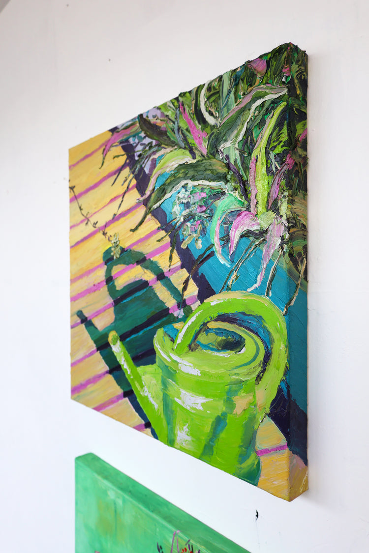 
Long Shadows by Dominic Virtosu: original work, 60x60 cm / 23.62x23.62 in, oil and spray paint on canvas, 2022 (view 4)