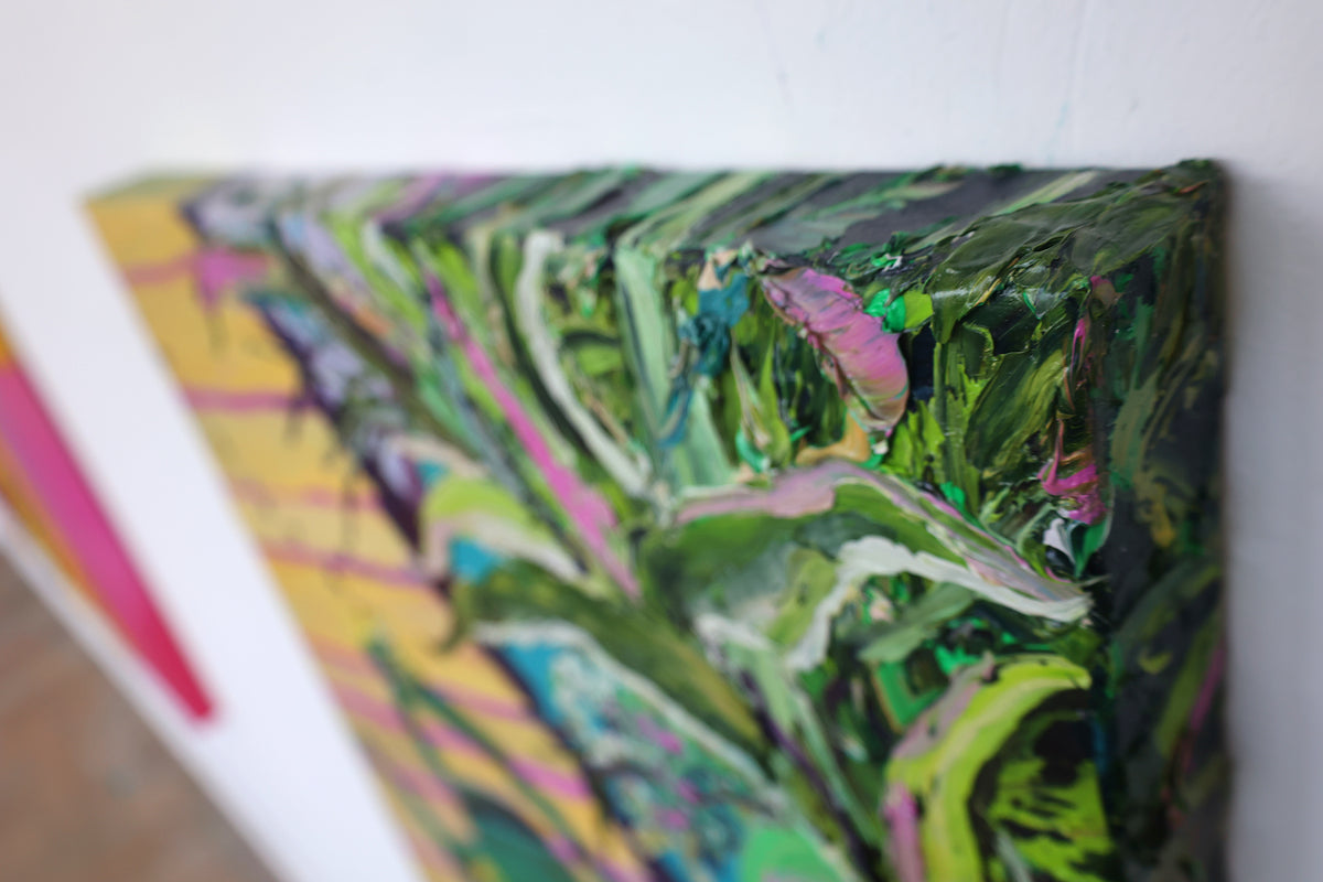 
Long Shadows by Dominic Virtosu: original work, 60x60 cm / 23.62x23.62 in, oil and spray paint on canvas, 2022 (view 21)