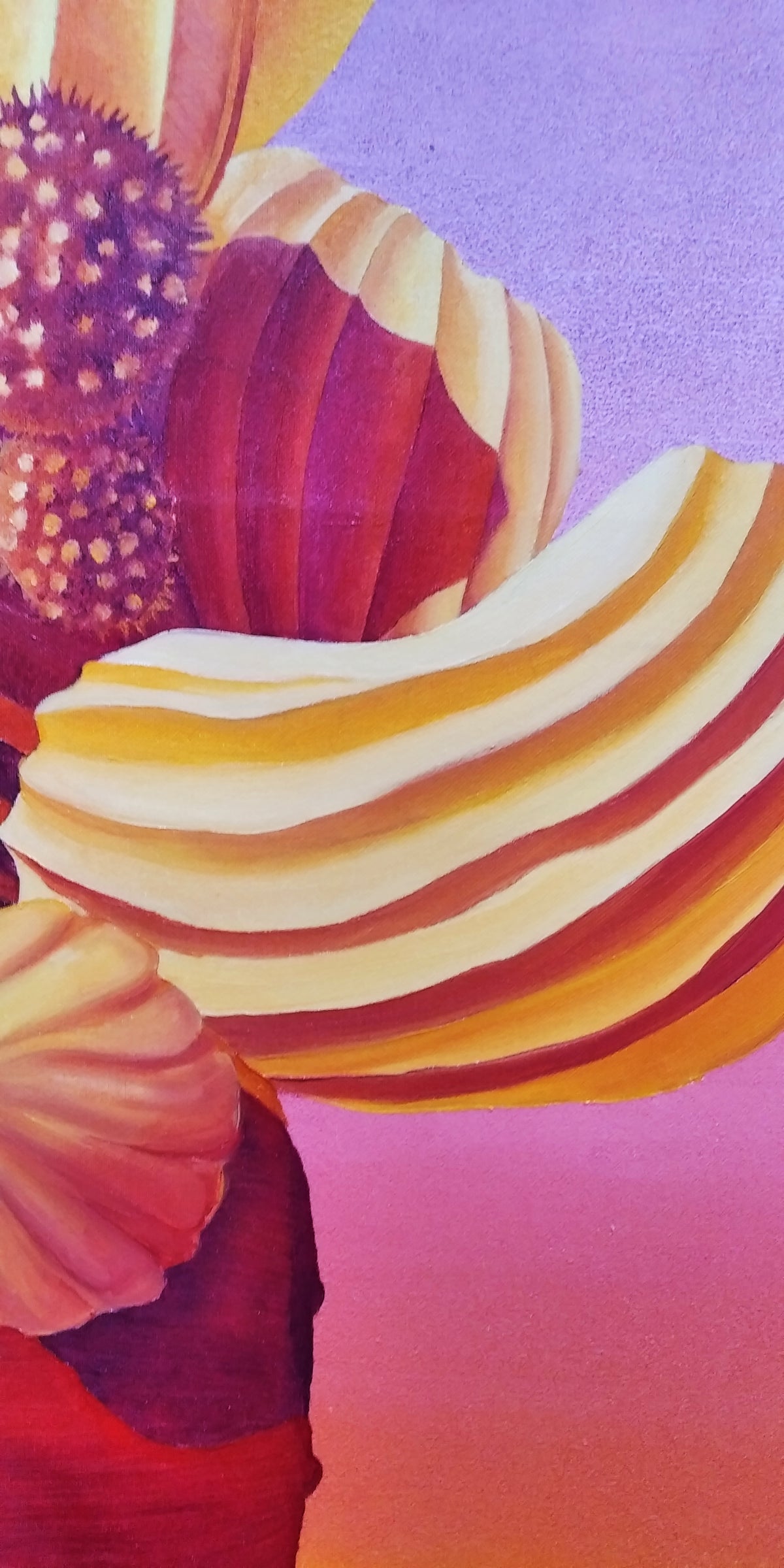 
Orange Sunset Cactus by Dominic Virtosu: original work, 100x80cm / 39.37x31.49 in, oil on canvas, 2021 (view 3)