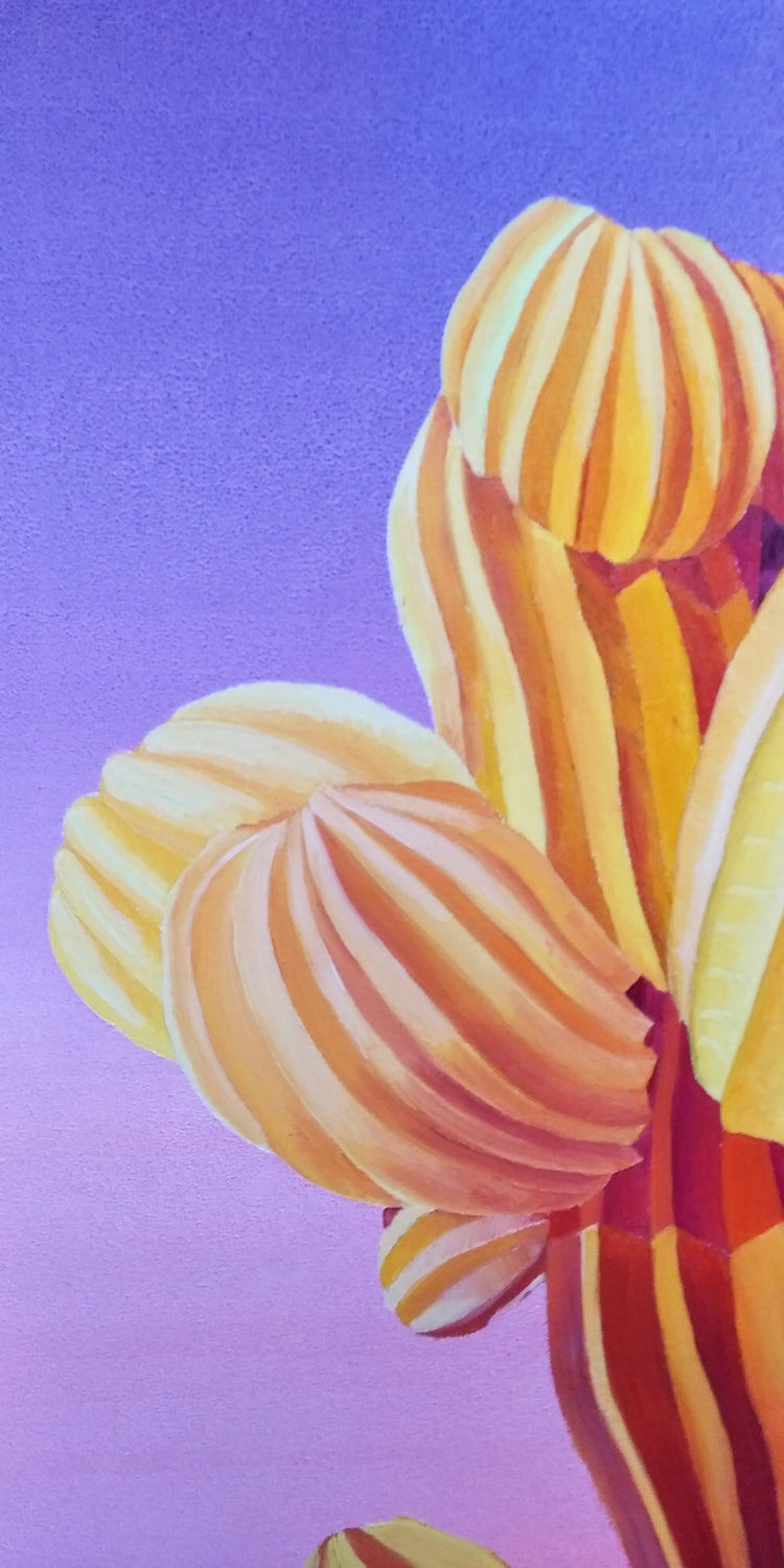 
Orange Sunset Cactus by Dominic Virtosu: original work, 100x80cm / 39.37x31.49 in, oil on canvas, 2021 (view 5)