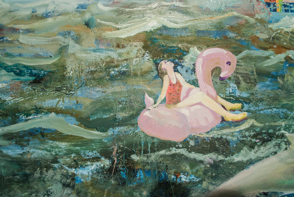
Social Distancing by Dominic Virtosu: original work, 205x280cm, oil on canvas, 2021 (view 6)