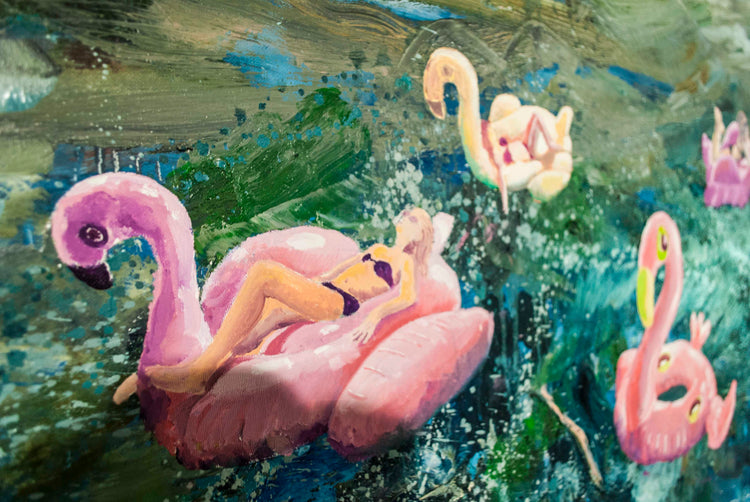 
Social Distancing by Dominic Virtosu: original work, 205x280cm, oil on canvas, 2021 (view 7)