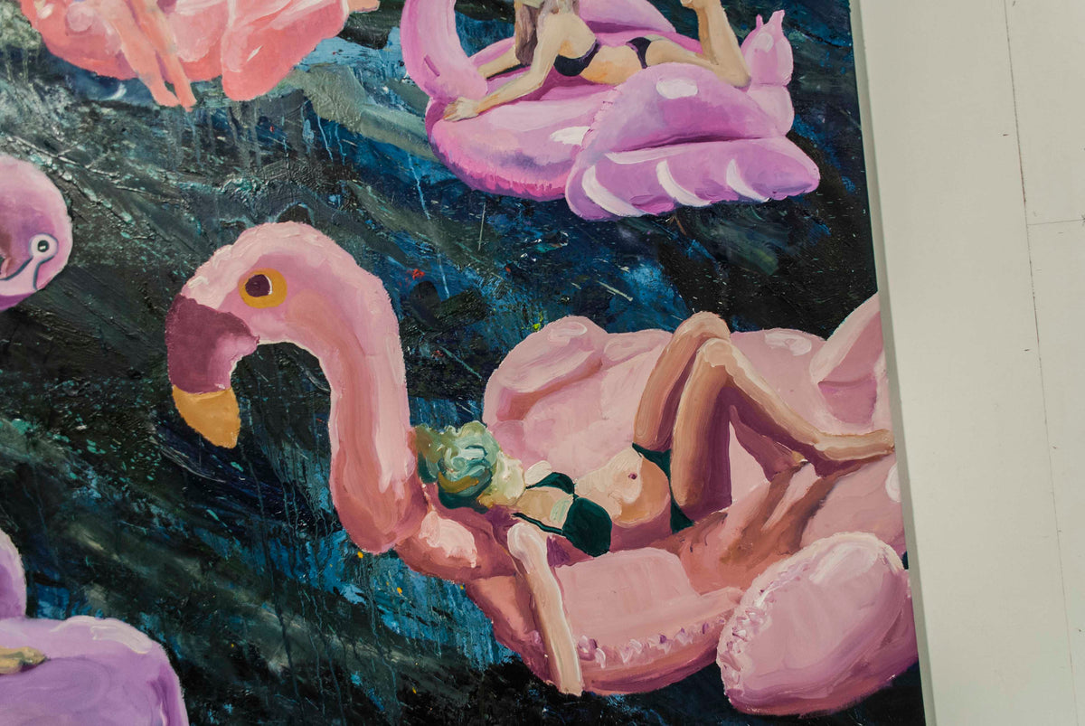 
Social Distancing by Dominic Virtosu: original work, 205x280cm, oil on canvas, 2021 (view 8)