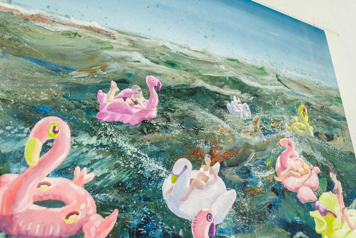 
Social Distancing by Dominic Virtosu: original work, 205x280cm, oil on canvas, 2021 (view 4)