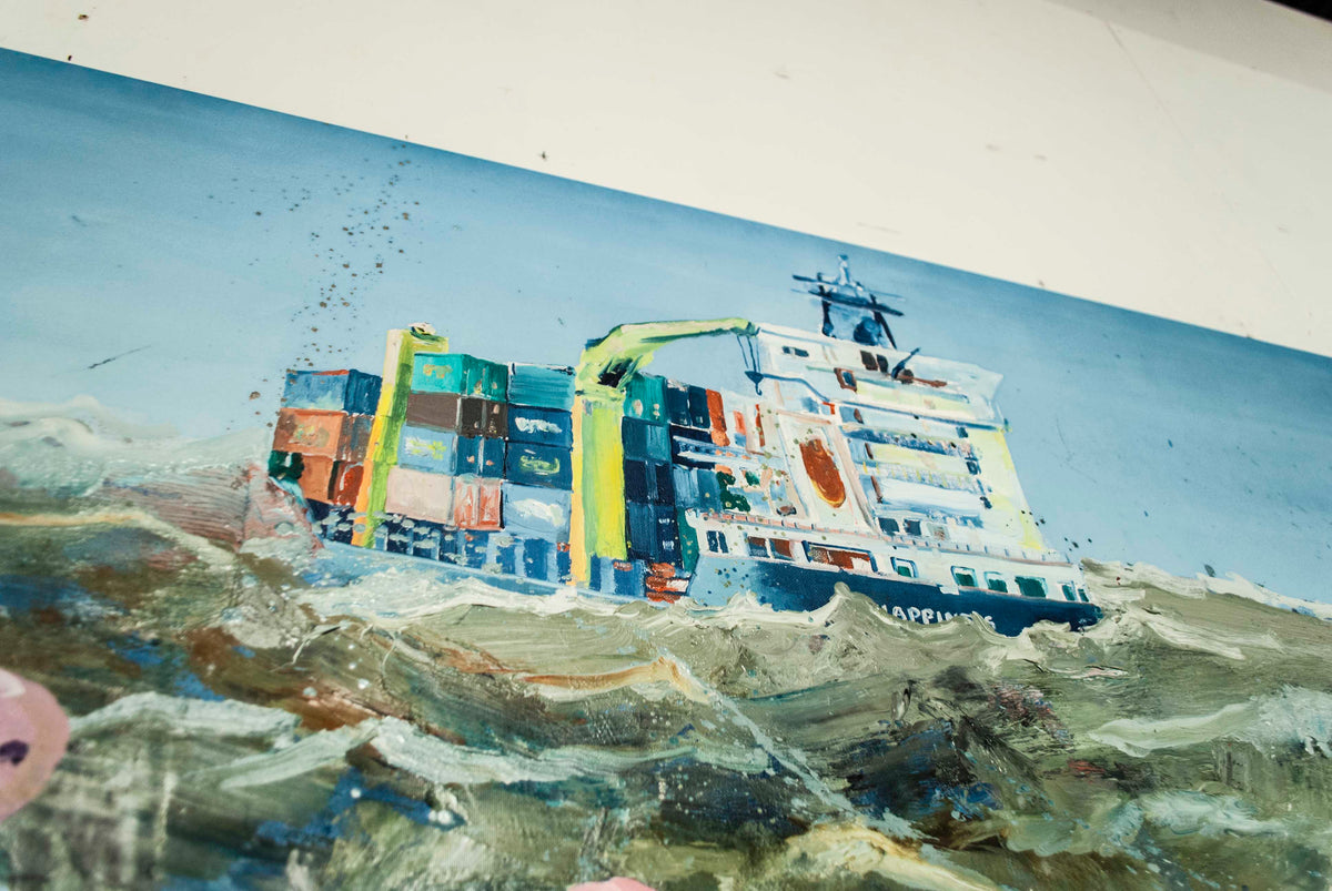 
Social Distancing by Dominic Virtosu: original work, 205x280cm, oil on canvas, 2021 (view 5)
