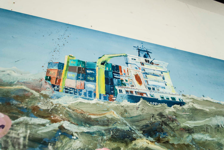 
Social Distancing by Dominic Virtosu: original work, 205x280cm, oil on canvas, 2021 (view 5)