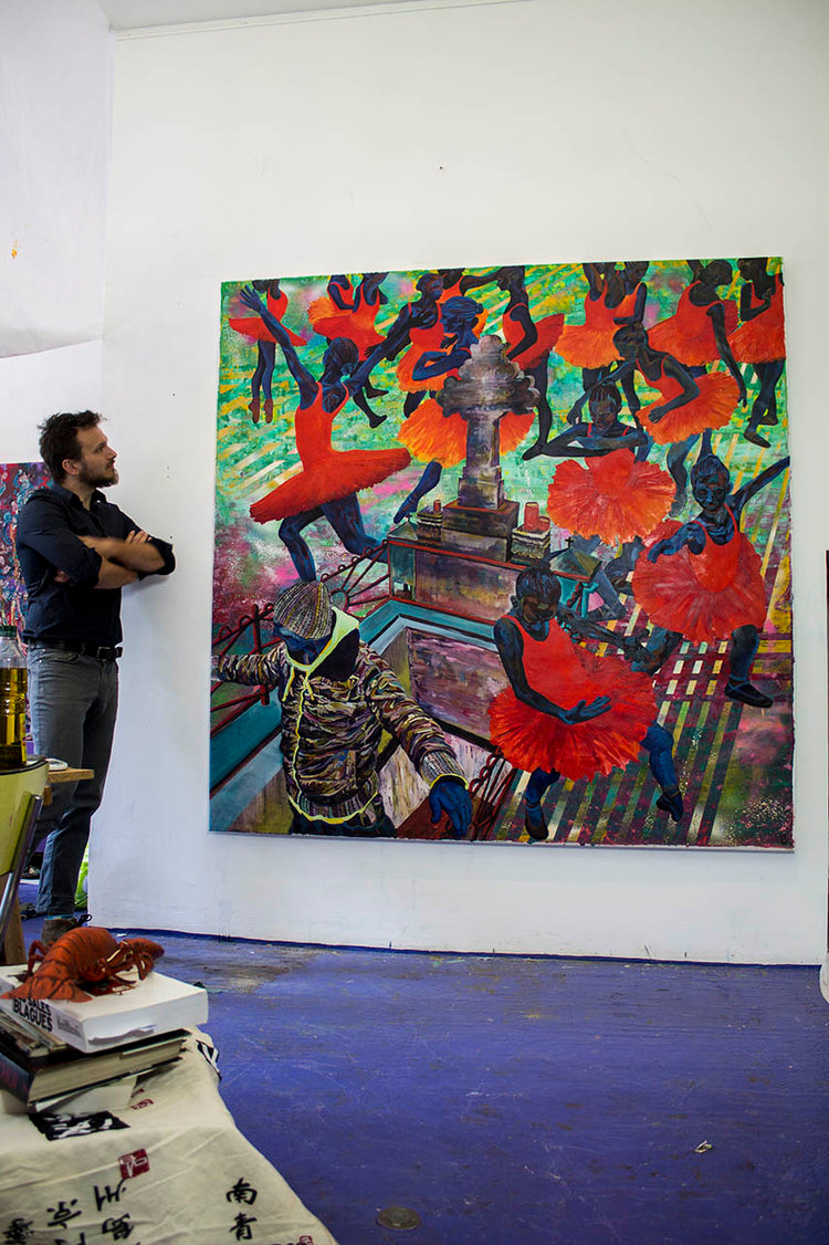 
After Life by Dominic Virtosu: original work, 200x200 cm / 78.74x78.74 in , oil and spray paint on canvas, 2017 (view 2)