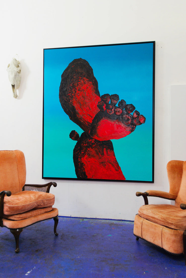 
Tormented Soul by Dominic Virtosu: original work, 180x150cm / 70.8x59.5 in, oil and spray paint on canvas, 2021 (view 3)