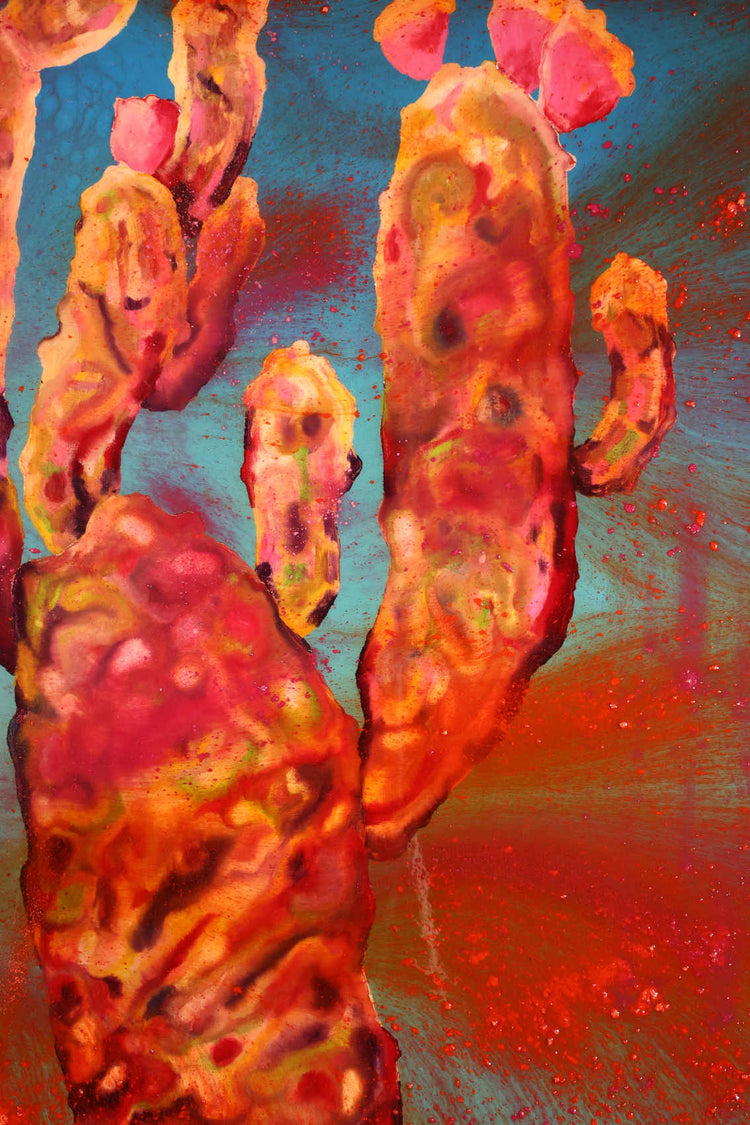 
Windy Color by Dominic Virtosu: original work, 130x100cm / 51.18x39.37 in, oil, spray paint, pigment and resin on canvas, 2022 (view 3)