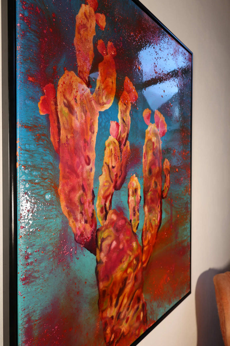 
Windy Color by Dominic Virtosu: original work, 130x100cm / 51.18x39.37 in, oil, spray paint, pigment and resin on canvas, 2022 (view 8)